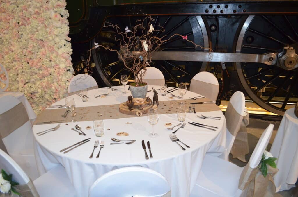 Woodland themed centrepiece | Fabulous Functions UK