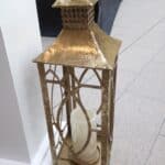 Gold toned lanterns