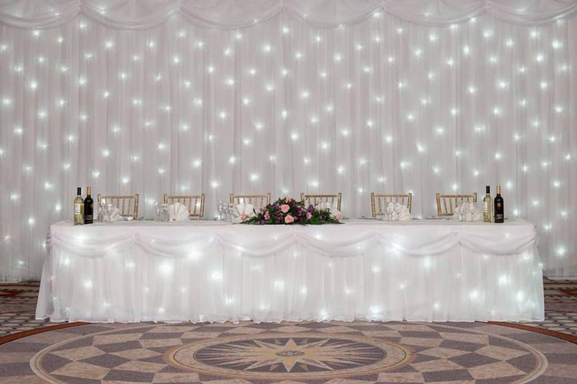 Star light Backdrop all lit up