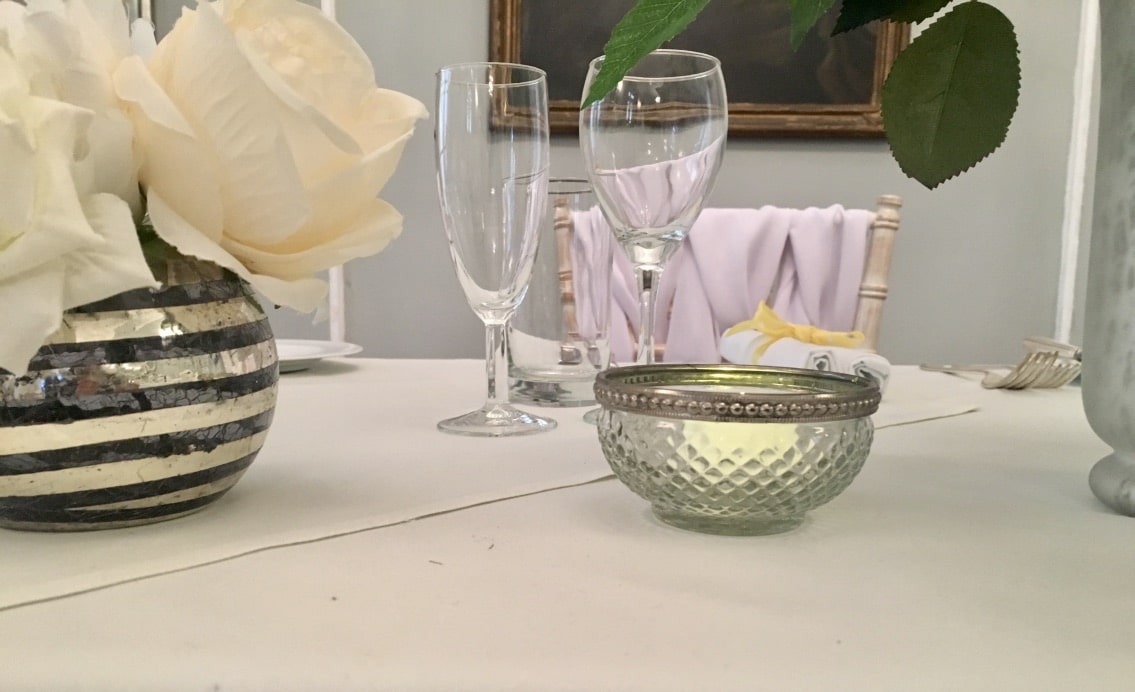 Mercury finish tea light holders