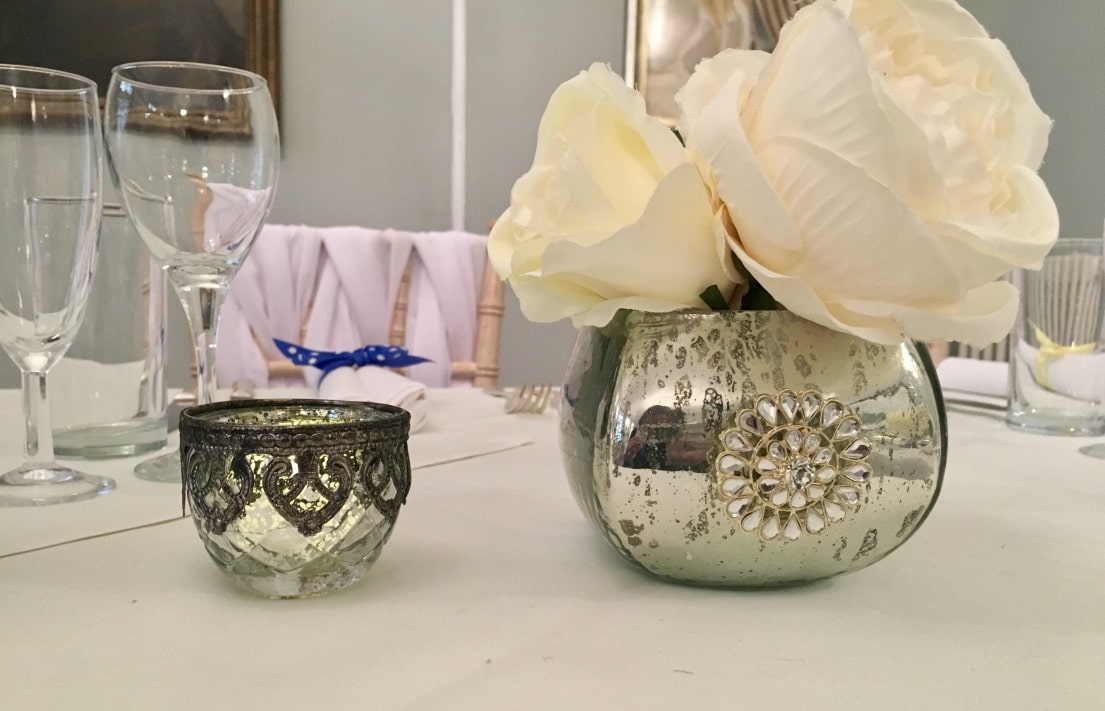 Small and medium size mercury tea light holders