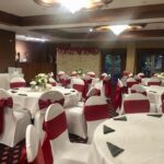 Red themed venue decor- Fabulous Functions uk