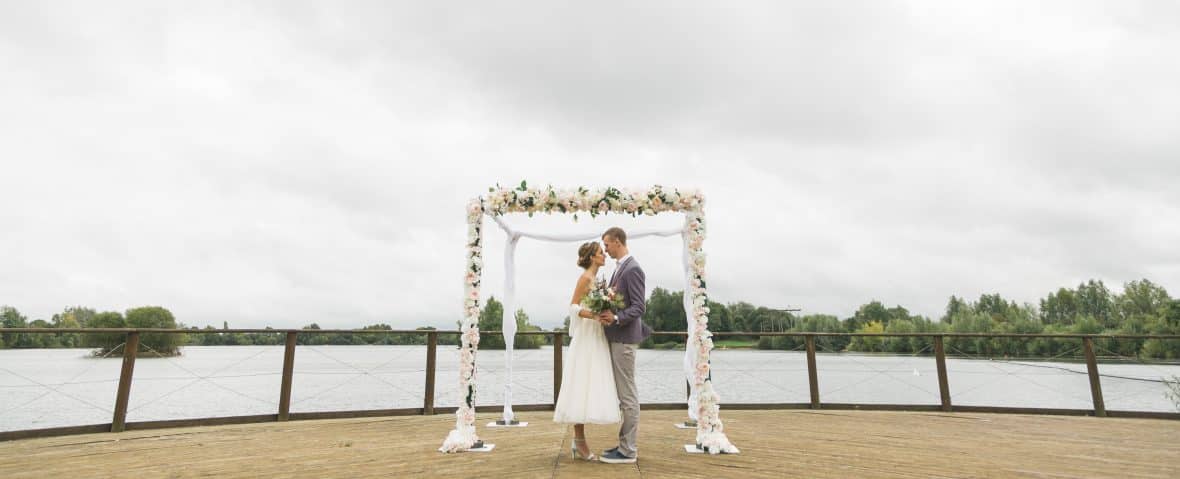 Floral Arch for a beach wedding - Fabulous Functions UK - Beach Themed Wedding Decor