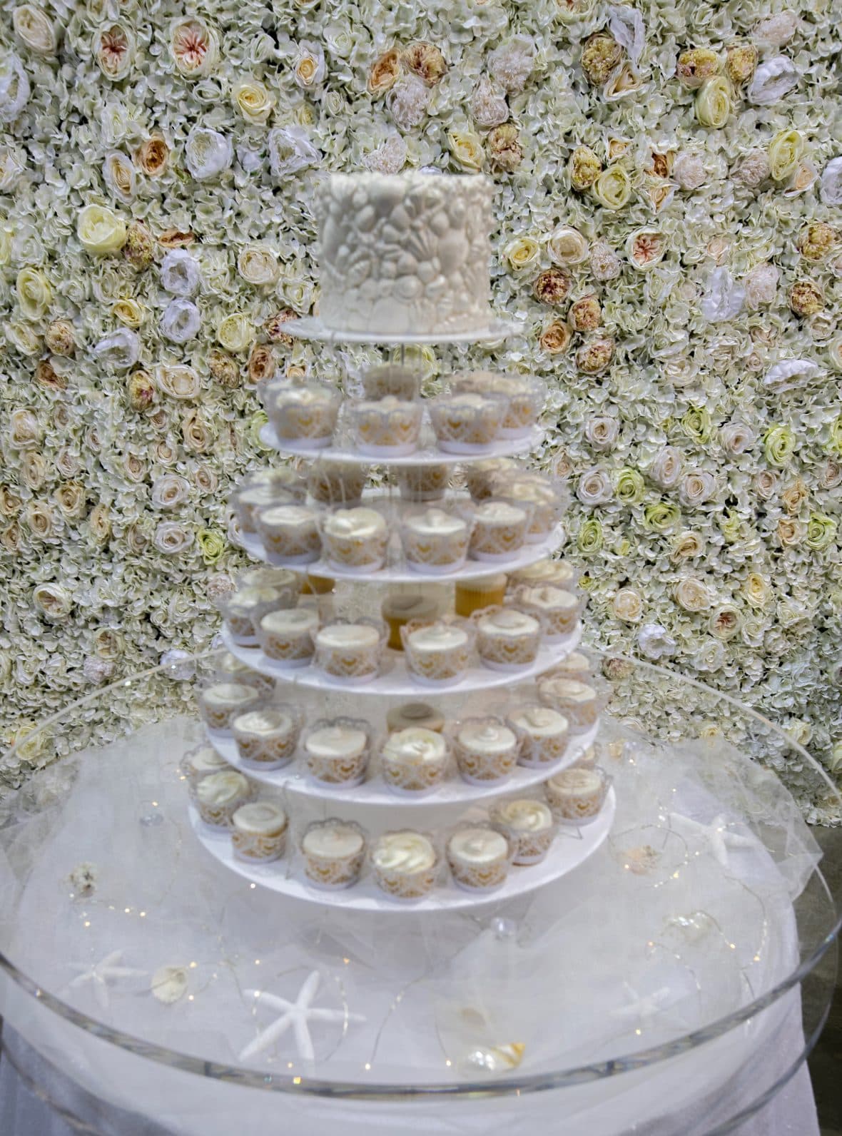 Floating cake stand with cupcakes-Fabulous Functions