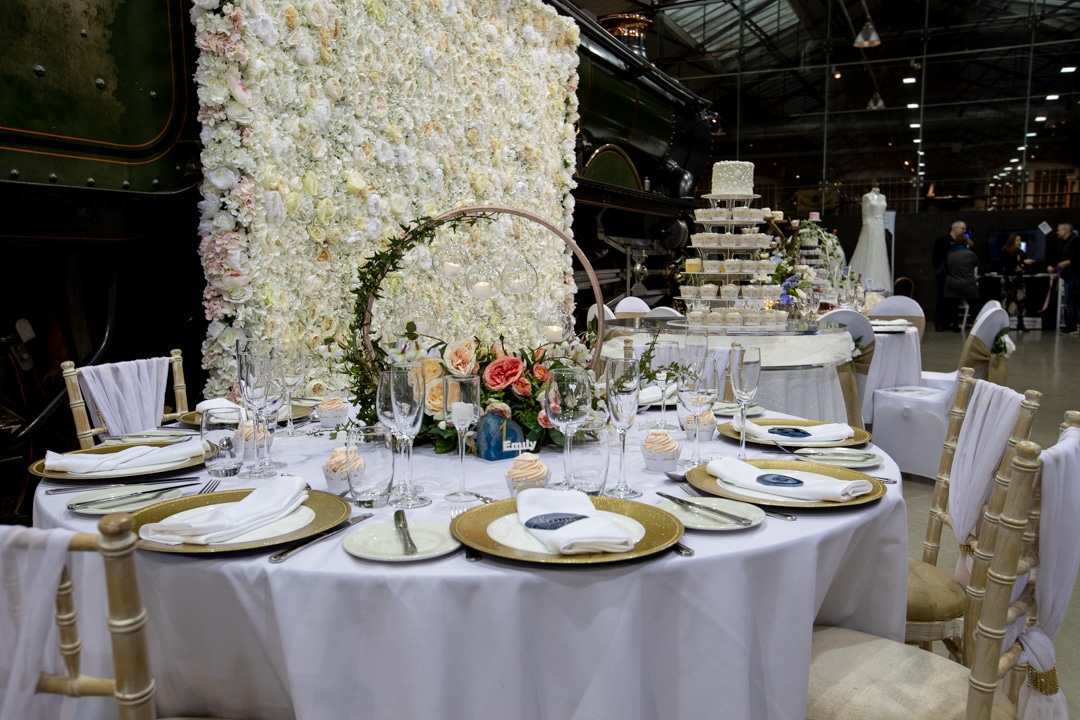 Floral circle centrepiece