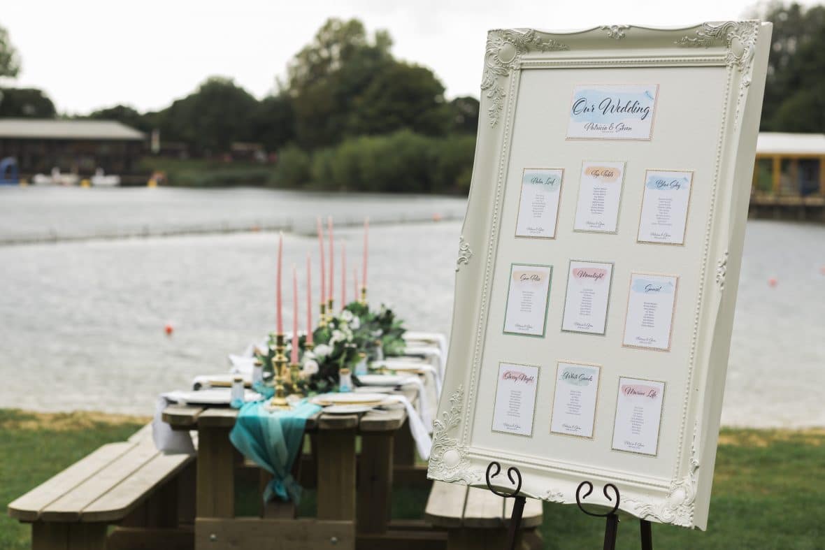 Table Plan for a Beach themed wedding