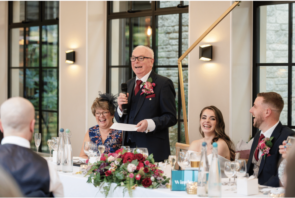 Wedding Speech Running Order First up is Father of the Bride
