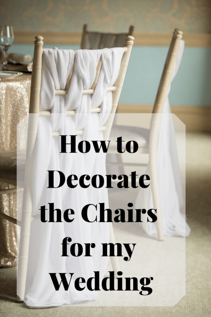 Awesome ideas for decorating your venue chairs for your wedding and celebrations 