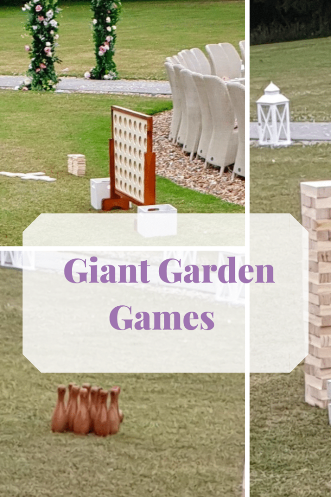Giant garden games. Large lawn games to entertain your guests. Hire them from Fabulous Functions UK