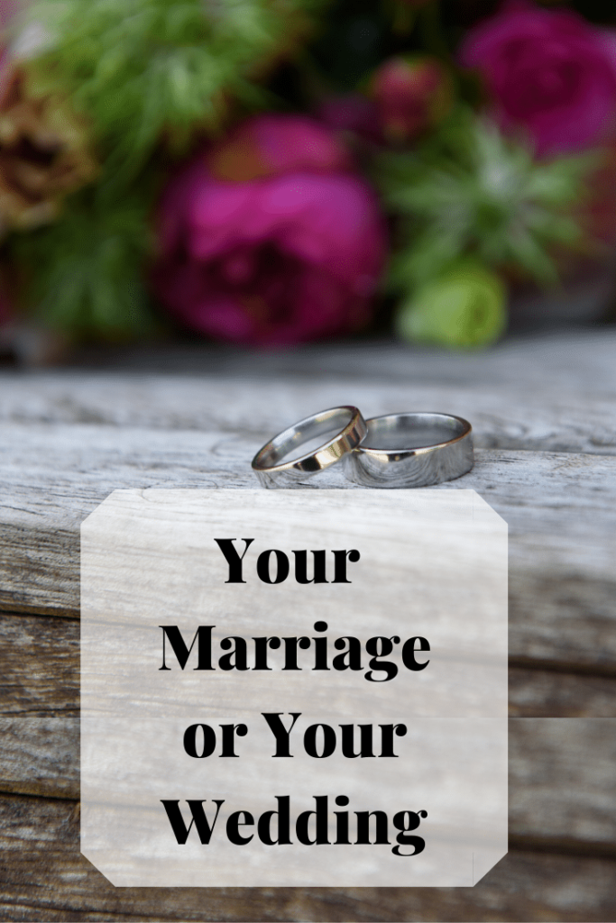 Your marriage or your wedding? Sometimes you have to alter your plans due to circumstances. You. may choose to marry first then hold your celebrations at later date. 