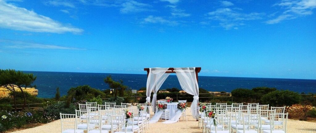 The Suites Alba Hotel has stunning sea views and the perfect location destination wedding 