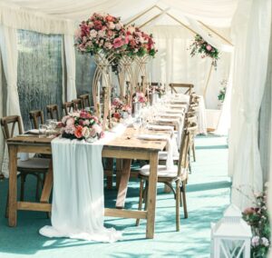 An outdoor setting - Planning a 15-Person Wedding -An intimate Wedding in Covid Times -Fabulous Functions UK -An outdoor setting - Planning a 15-Person Wedding
