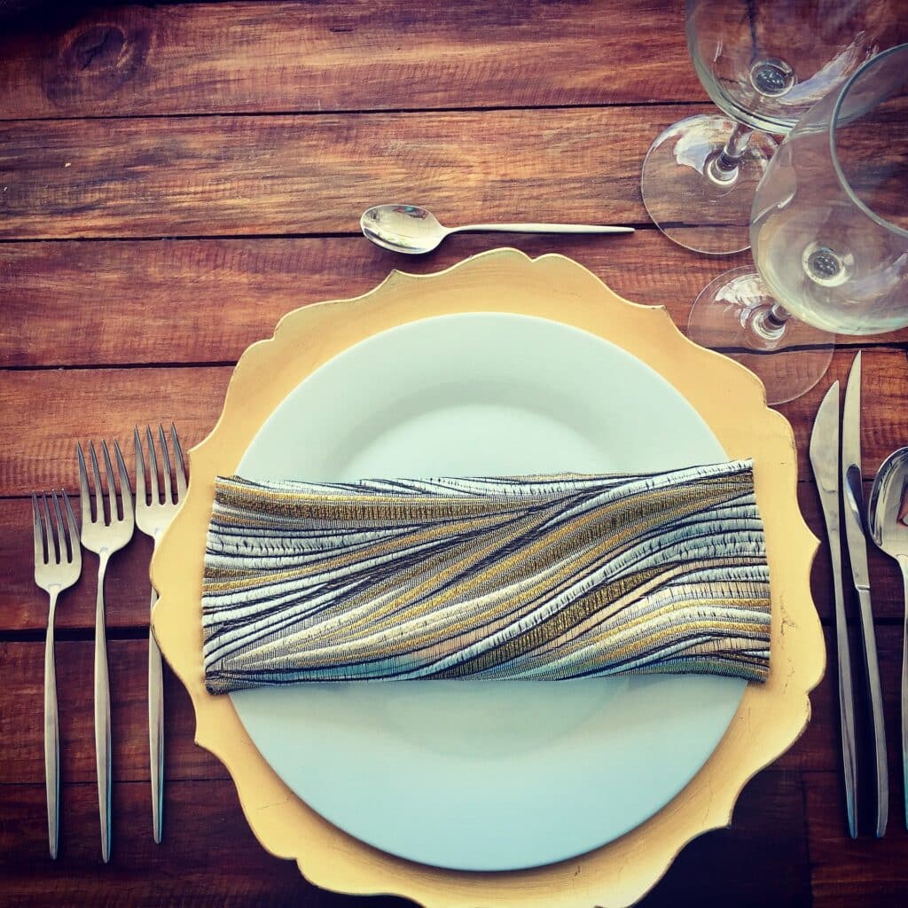 Yellow fluted edge charger plate - Wedding table setting - Fabulous Functions UK