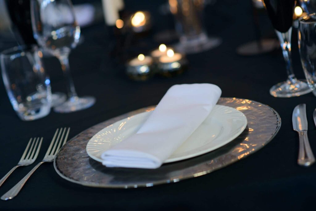 Black and White themed tablescape-Fabulous Functions UK