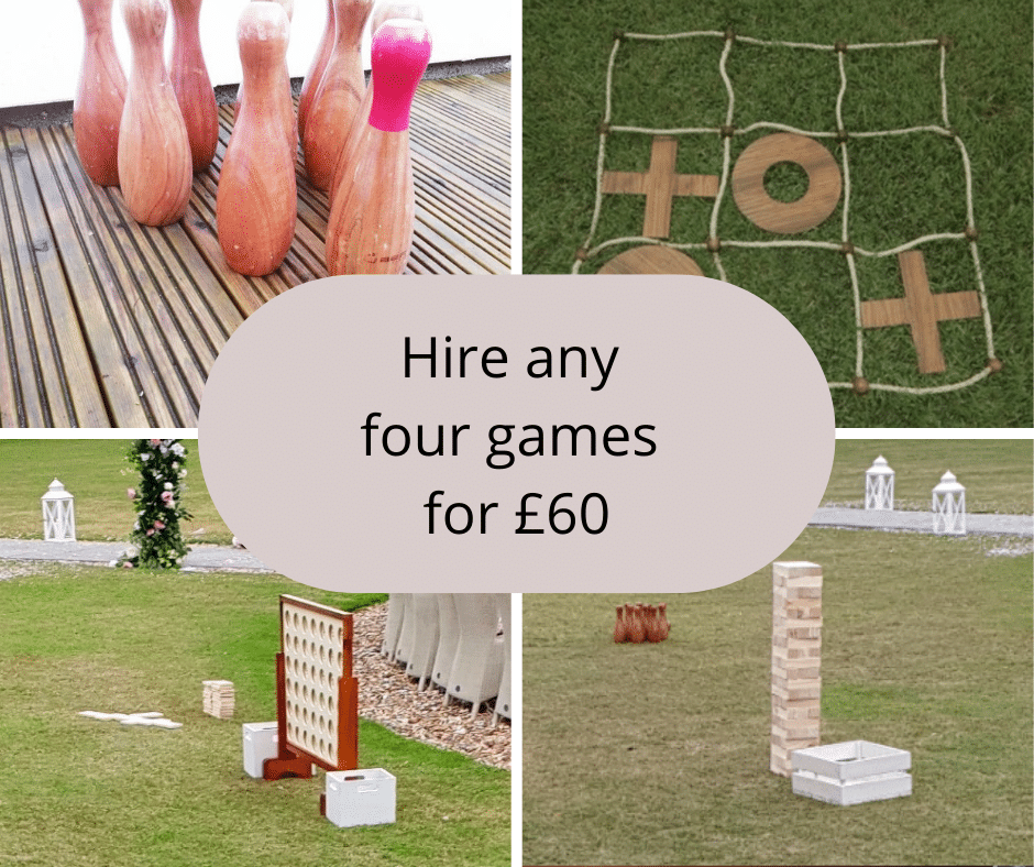 Giant Garden Games to hire from Fabulous functions UK