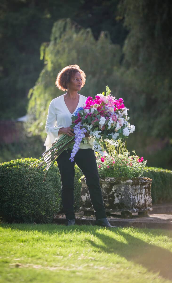 Sandra floral designer of luxury wedding flowers at Fabulous Functions UK - Image curtesy of Victoria Welton Photograhy
