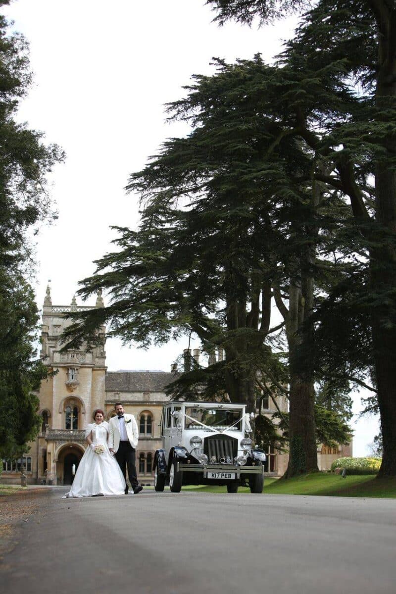 Driveway to Wiltshire Wedding Venue Grittleton House 