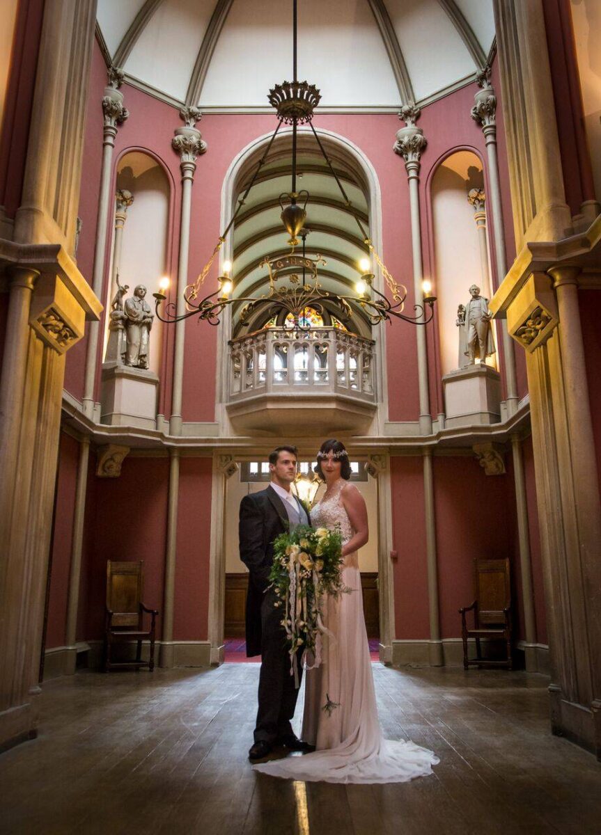 Entrance Hall of Wiltshire Wedding Venue Grittleton House