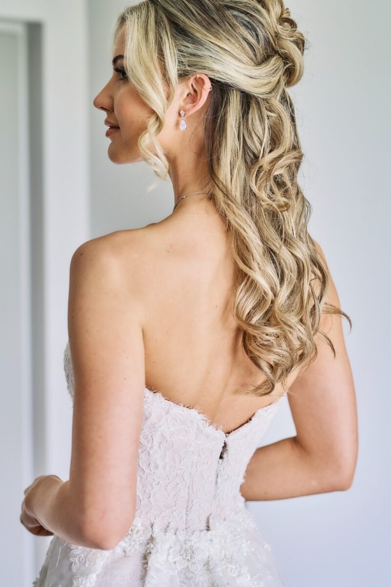 Soft Curls for our bride by Nicola