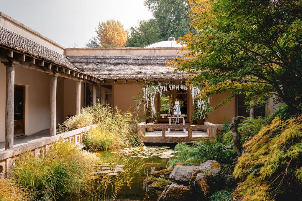 Matara Centre Weddings - the shaded courtyard