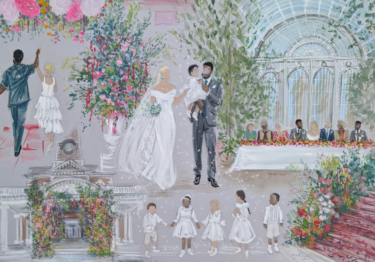 Create an immersive experience- moments from a wedding  at the Royal Opera House 